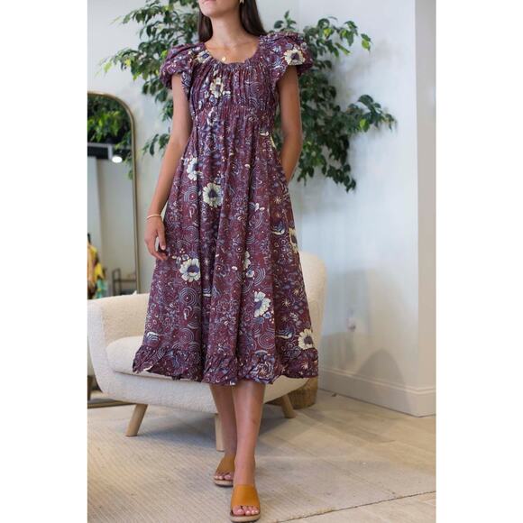 Ulla Johnson Nanette Midi Dress Size 10 $445 MSRP!! - Picture 4 of 8